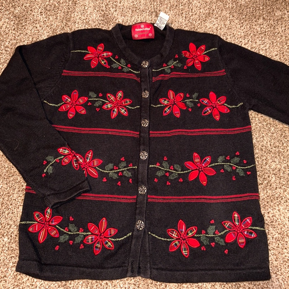 Poinsettia Cardigan ♥️